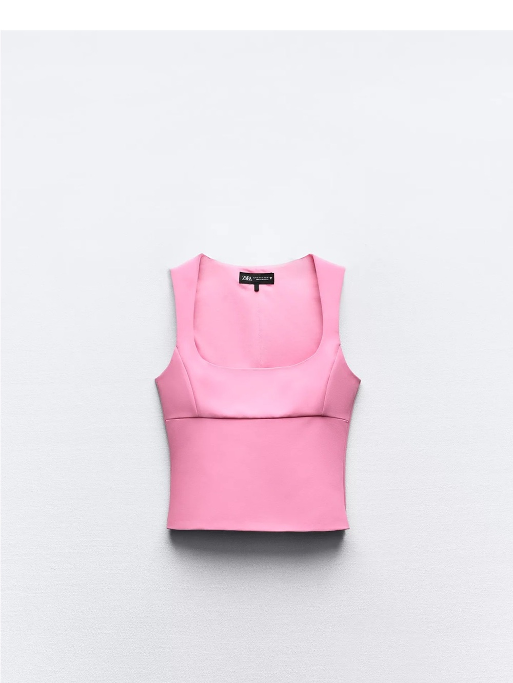Zara Fitted Square Neck Top